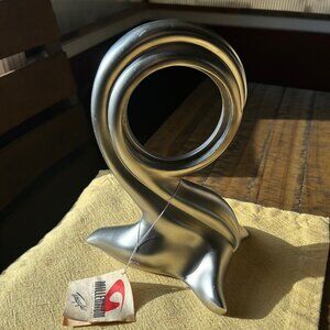 Vintage Pewter Swan Seal Figurine